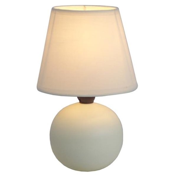 All The Rages All The Rages LT2008-OFF Ceramic Globe Table Lamp - Off White LT2008-OFF